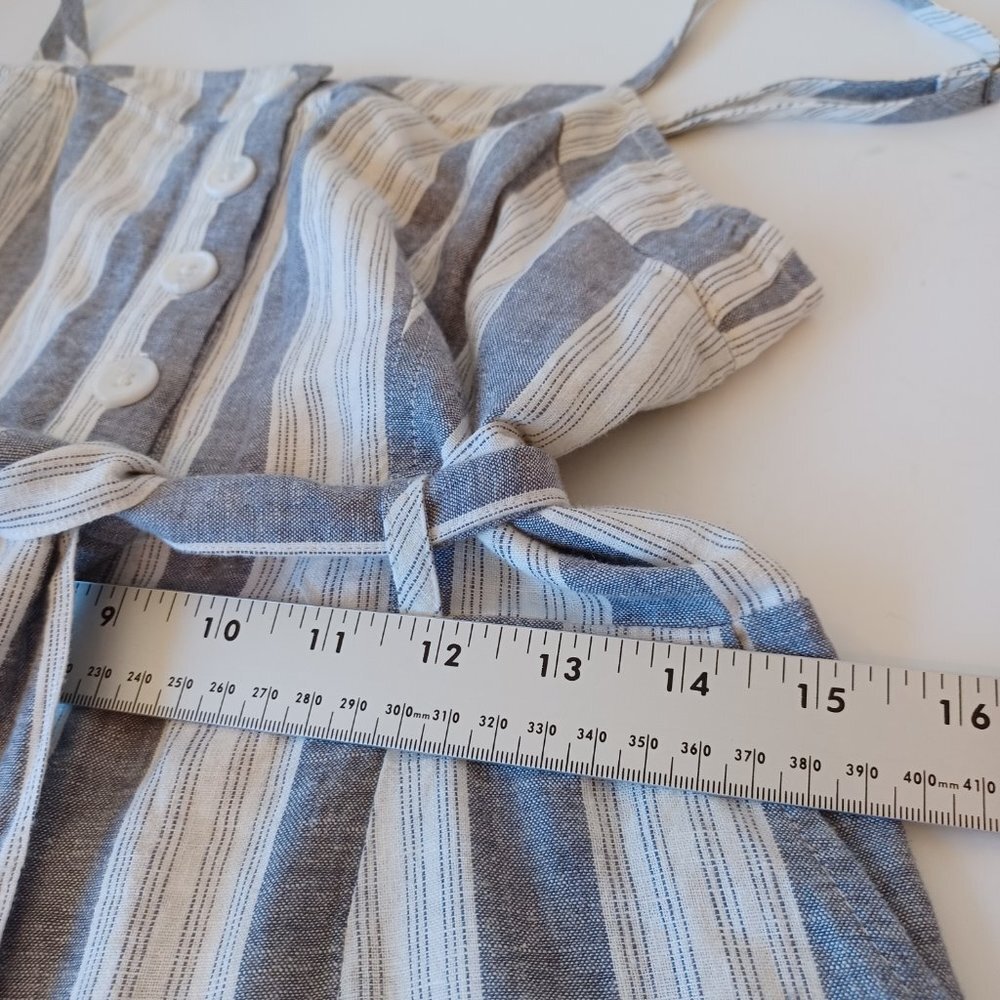 Rails Jumpsuit Harper Striped Wide Leg Cropped Size Medium - Picture 10 of 13